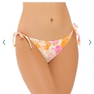 NWT Juniors’ Ninety-Nine Degrees Side Tie Hipster Swim‎ Bottoms Size XL